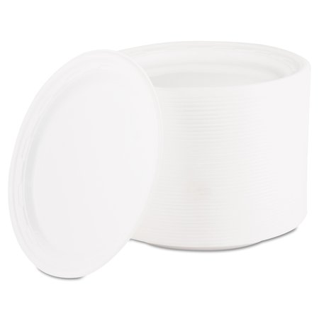 Dart Famous Service Plastic Dinnerware, Plate, 6" dia, White, PK125 6PWF